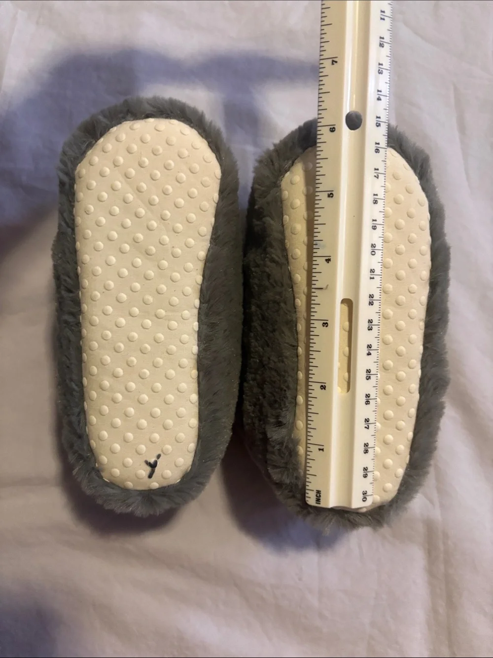 Pottery Barn Kids Plush Shark Slippers in Gray and Orange